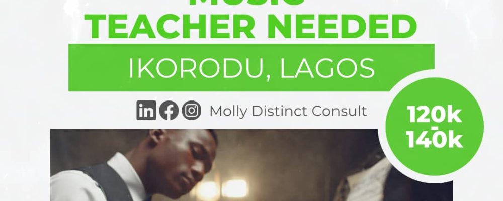 Music Teacher Job in Lagos